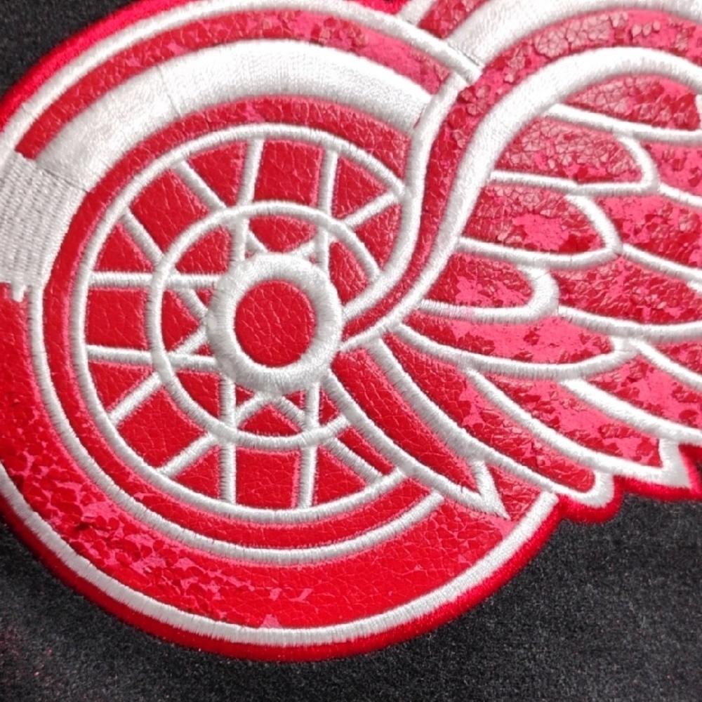 NHL Detroit Red Wings Kids Wool/Leather Reversible Jacket Sz.13/14 (BX10) - Picture 4 of 10